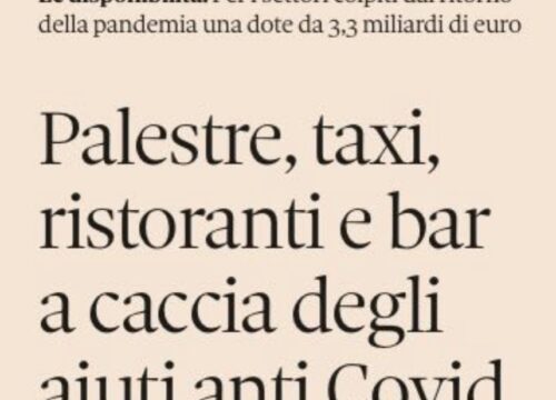 Al via il Decreto “Ristori”, più che un ristori è una consolazione – Studio Gazzani
