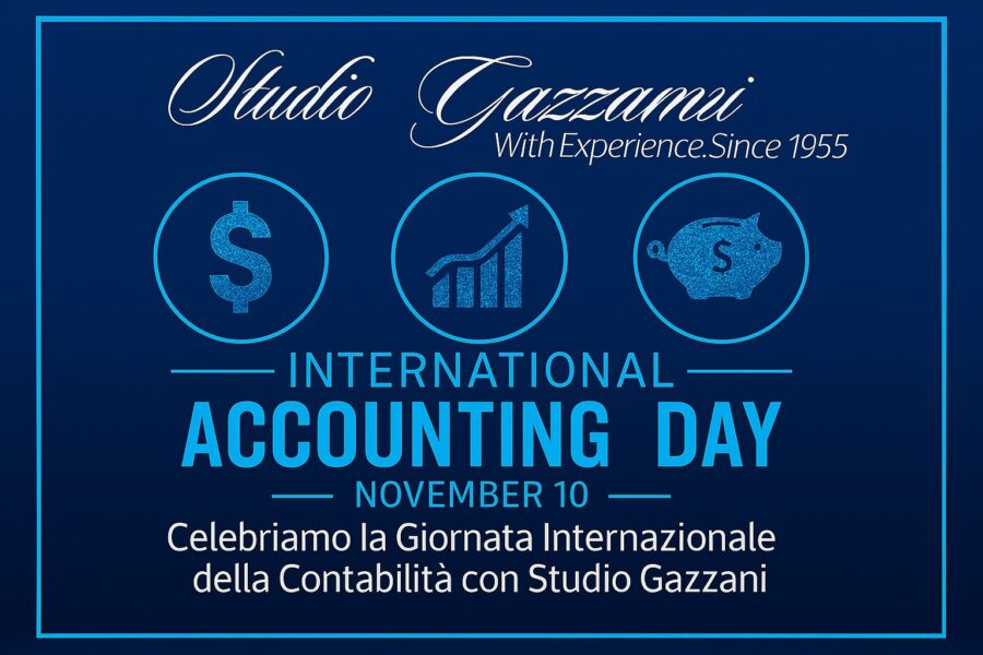 10 novembre è la giornata mondiale della contabilità e Studio Gazzani la celebra ricordandone l’importanza